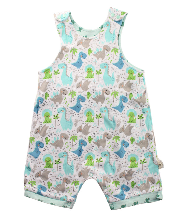 A Multicolour Sleeveless Rompers from Cotton Pigs in size 12-18M for boy. (Front View)