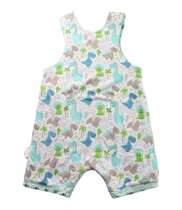 A Multicolour Sleeveless Rompers from Cotton Pigs in size 12-18M for boy. (Back View)