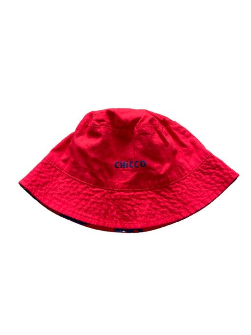 A Red Sun Hats from Chicco in size 12-18M for neutral. (Front View)