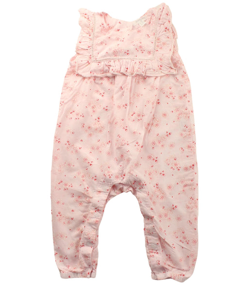 A Pink Sleeveless Jumpsuits from Purebaby in size 6-12M for girl. (Front View)