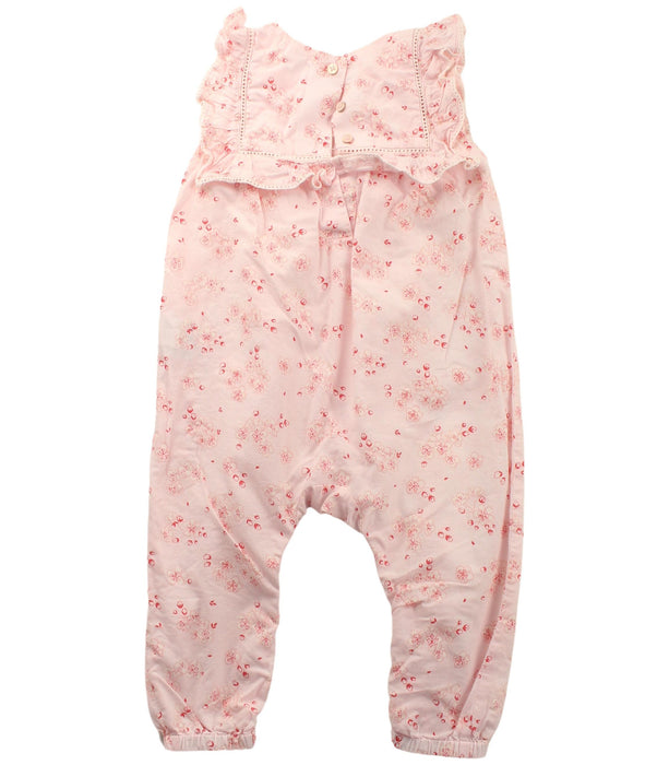 A Pink Sleeveless Jumpsuits from Purebaby in size 6-12M for girl. (Back View)