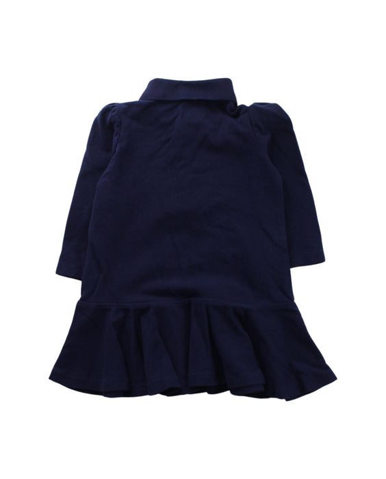 A Blue Long Sleeve Dresses from Ralph Lauren in size 6-12M for girl. (Back View)