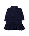 A Blue Long Sleeve Dresses from Ralph Lauren in size 6-12M for girl. (Back View)