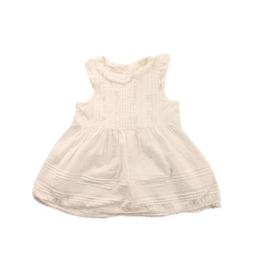 A White Sleeveless Dresses from Nicholas & Bears in size 6-12M for girl. (Front View)