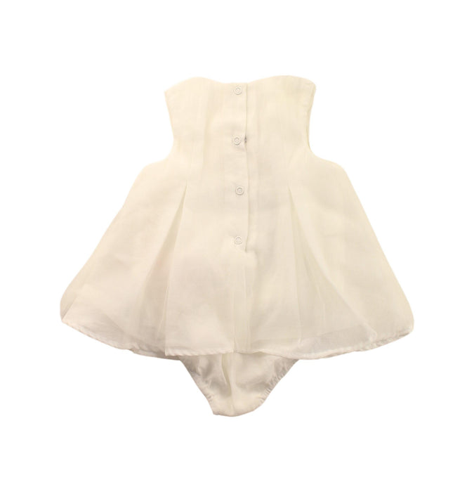 A White Sleeveless Bodysuits from Nicholas & Bears in size 6-12M for girl. (Back View)