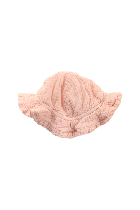 A Peach Sun Hats from Seed in size 6-12M for girl. (Back View)