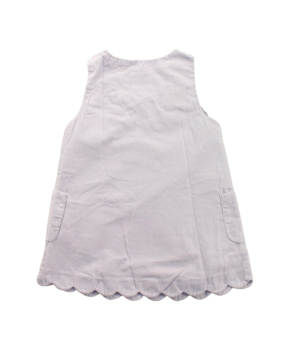 A White Overall Dresses from Jacadi in size 3-6M for girl. (Back View)