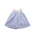 A Blue Sleeveless Dresses from Jacadi in size 3-6M for girl. (Front View)