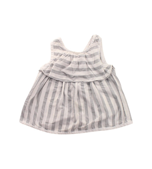 A Grey Sleeveless Dresses from Jacadi in size 12-18M for girl. (Front View)
