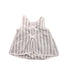 A Grey Sleeveless Dresses from Jacadi in size 12-18M for girl. (Back View)