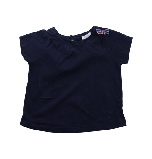 A Blue Short Sleeve T Shirts from Jacadi in size 2T for girl. (Front View)