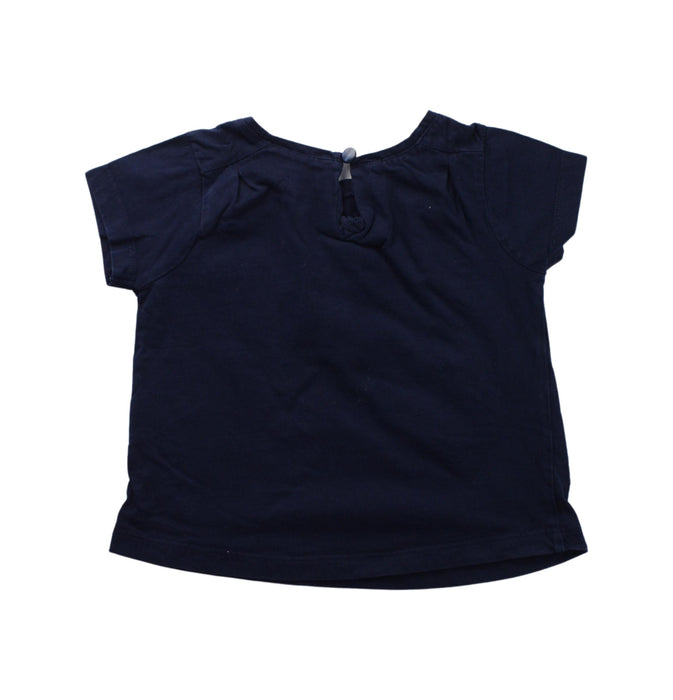 A Blue Short Sleeve T Shirts from Jacadi in size 2T for girl. (Back View)