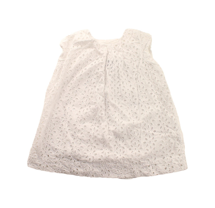 A White Sleeveless Dresses from Jacadi in size 6-12M for girl. (Front View)