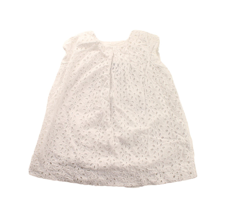 A White Sleeveless Dresses from Jacadi in size 6-12M for girl. (Front View)