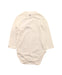 A White Long Sleeve Bodysuits from Petit Bateau in size 6-12M for neutral. (Front View)