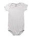A Blue Short Sleeve Bodysuits from Petit Bateau in size 6-12M for girl. (Front View)