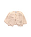 A White Cardigans from Petit Bateau in size 6-12M for girl. (Front View)