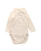 A White Long Sleeve Bodysuits from Petit Bateau in size 0-3M for neutral. (Front View)