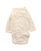 A White Long Sleeve Bodysuits from Petit Bateau in size 0-3M for girl. (Back View)
