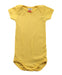 A Yellow Short Sleeve Bodysuits from Petit Bateau in size 3-6M for girl. (Front View)
