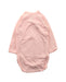 A Pink Long Sleeve Bodysuits from Petit Bateau in size 3-6M for girl. (Back View)