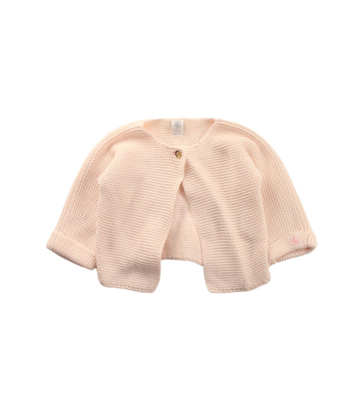 A Beige Cardigans from Petit Bateau in size 3-6M for girl. (Front View)