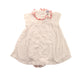 A White Short Sleeve Bodysuits from Petit Bateau in size 12-18M for girl. (Front View)