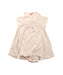 A White Short Sleeve Bodysuits from Petit Bateau in size 12-18M for girl. (Back View)