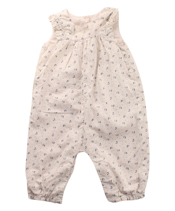 A White Sleeveless Jumpsuits from The Little White Company in size 0-3M for neutral. (Front View)