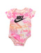 A Multicolour Short Sleeve Bodysuits from Nike in size 0-3M for girl. (Front View)