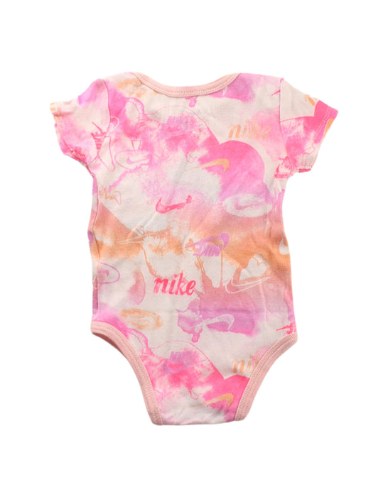 A Multicolour Short Sleeve Bodysuits from Nike in size 0-3M for girl. (Back View)