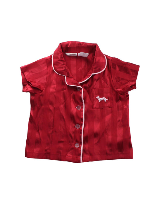 A Red Shorts Sets from Peter Alexander in size 6-12M for neutral. (Front View)