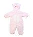 A Pink Long Sleeve Jumpsuits from Chickeeduck in size 6-12M for girl. (Front View)