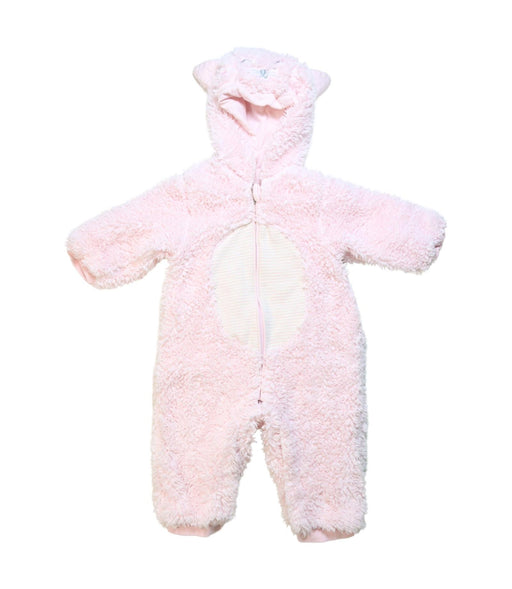 A Pink Long Sleeve Jumpsuits from Chickeeduck in size 6-12M for girl. (Front View)