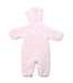 A Pink Long Sleeve Jumpsuits from Chickeeduck in size 6-12M for girl. (Back View)