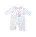 A White Long Sleeve Jumpsuits from Chickeeduck in size 0-3M for girl. (Front View)