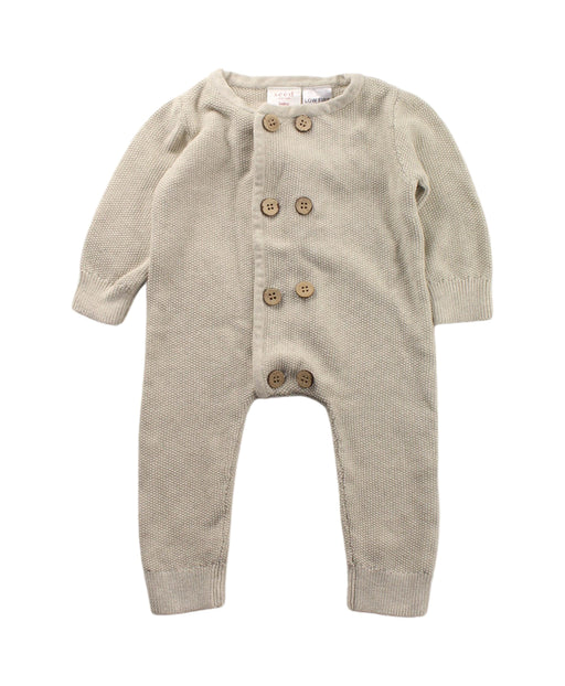 A Beige Long Sleeve Jumpsuits from Seed in size 0-3M for neutral. (Front View)