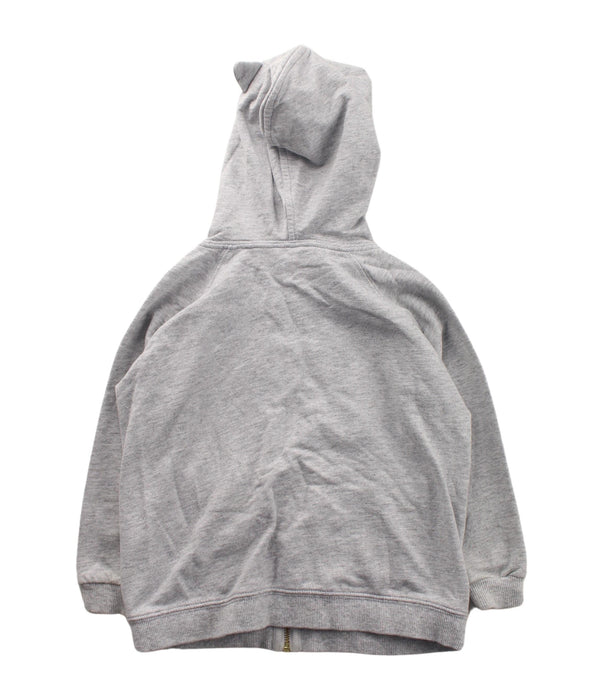 A Grey Zippered Sweatshirts from Seed in size 2T for neutral. (Back View)