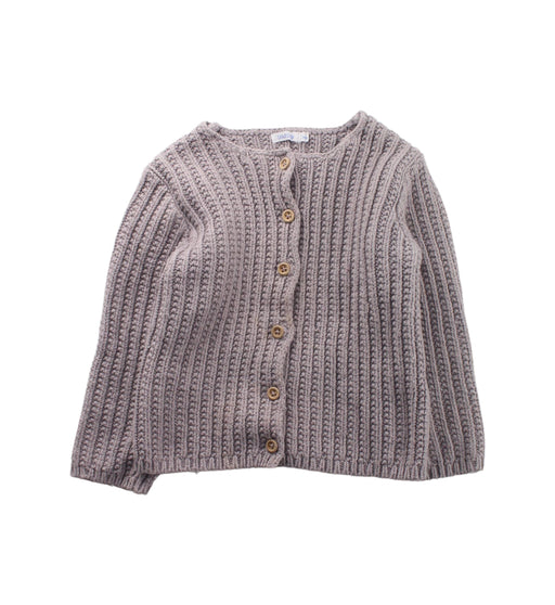 A Grey Cardigans from Bout'Chou in size 3T for girl. (Front View)