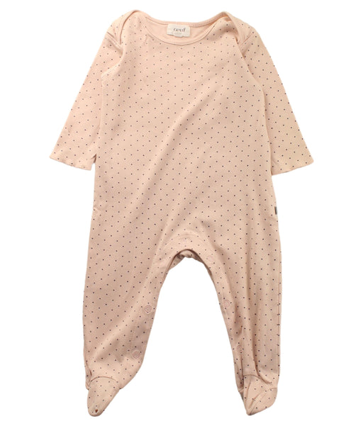 A Pink Onesies from Oeuf in size 3-6M for neutral. (Front View)