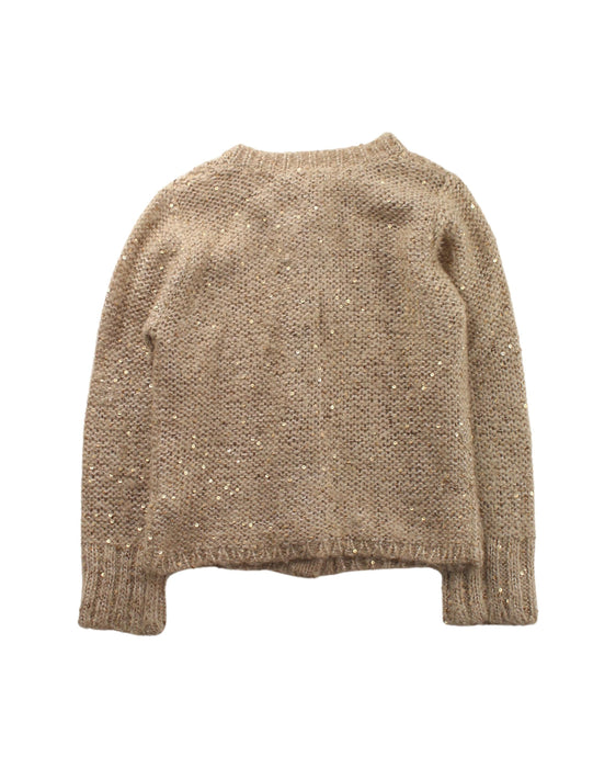 A Gold Cardigans from Velveteen in size 4T for girl. (Back View)