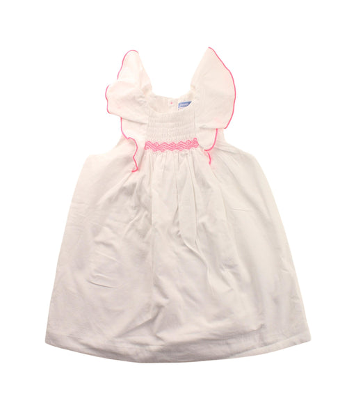 A White Sleeveless Dresses from Jacadi in size 3T for girl. (Front View)