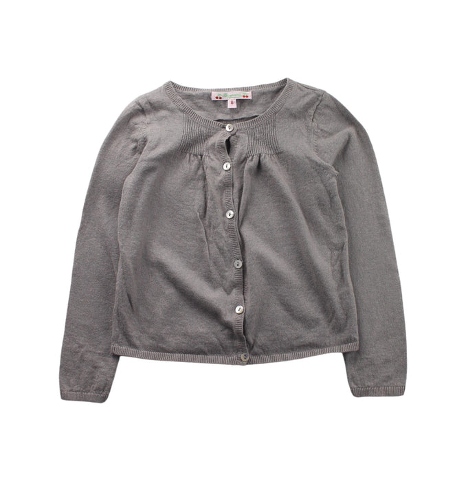 A Grey Cardigans from Bonpoint in size 6T for girl. (Front View)
