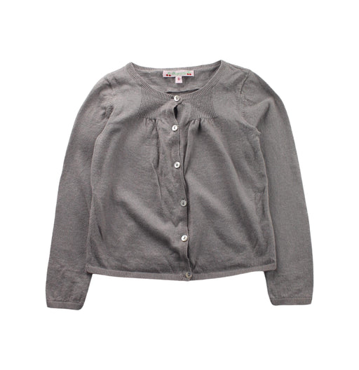A Grey Cardigans from Bonpoint in size 6T for girl. (Front View)
