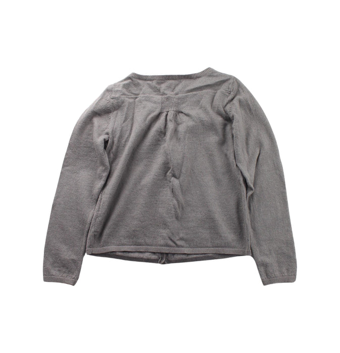 A Grey Cardigans from Bonpoint in size 6T for girl. (Back View)