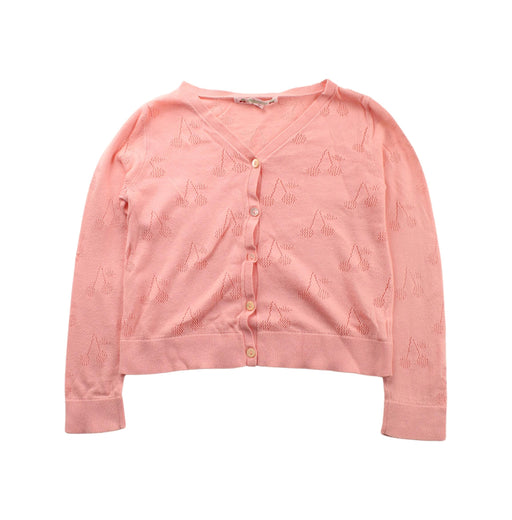 A Pink Cardigans from Bonpoint in size 6T for girl. (Front View)