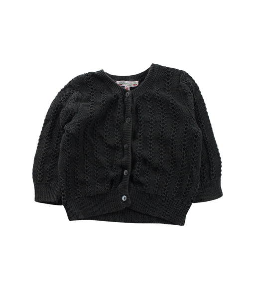 A Black Cardigans from Bonpoint in size 4T for girl. (Front View)