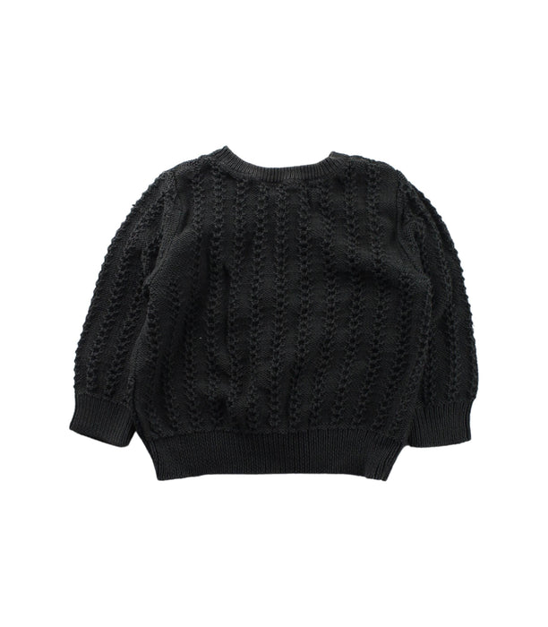 A Black Cardigans from Bonpoint in size 4T for girl. (Back View)