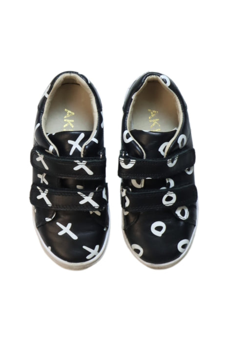 A Black Sneakers from AKID in size 5T for neutral. (Back View)