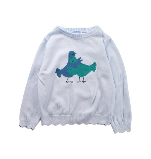 A Blue Knit Sweaters from Jacadi in size 3T for girl. (Front View)